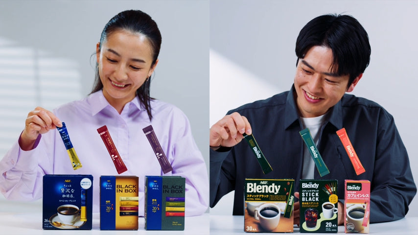 【衣装協力】3WAYマルチビジネスリュックが味の素AGF Blendy stick black series の広告動画に登場!