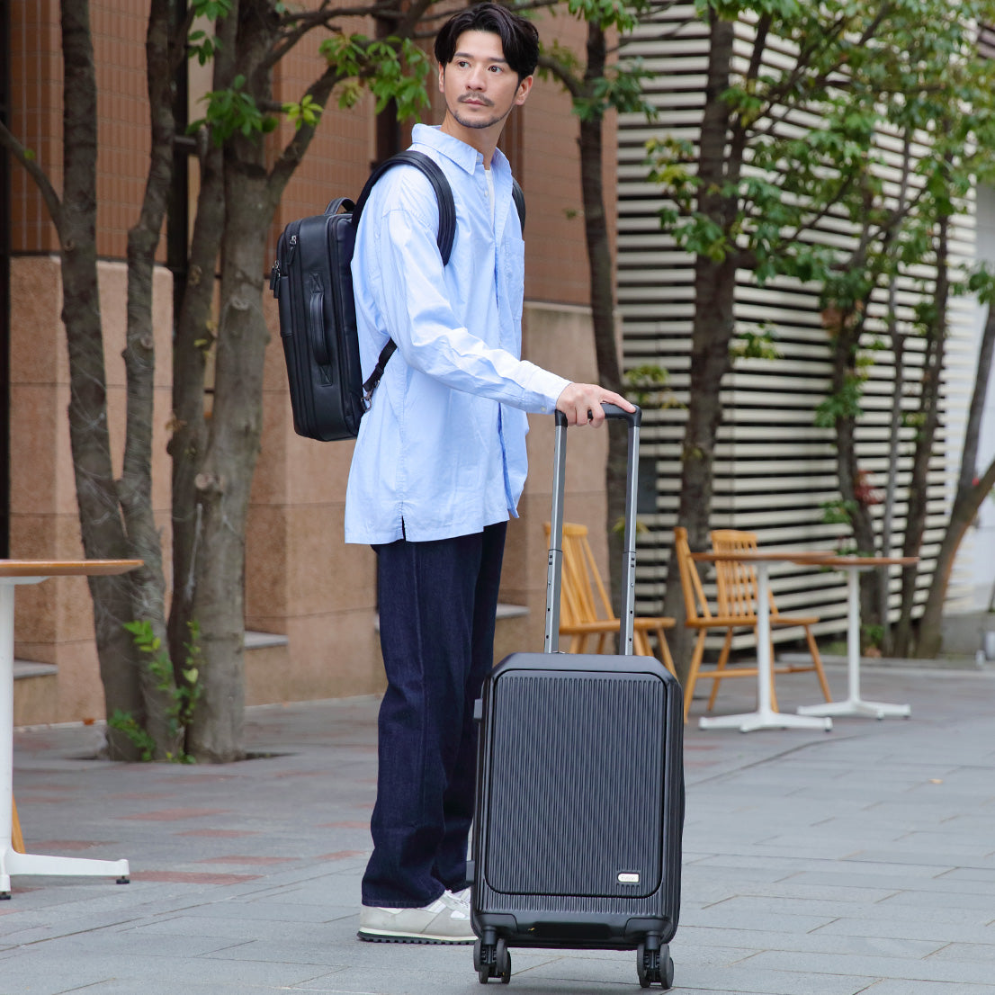 Evoon マルチスーツケースONE 容量34L～39L/機内持ち込み可能【まもなく予約開始・6月下旬までに入荷予定】