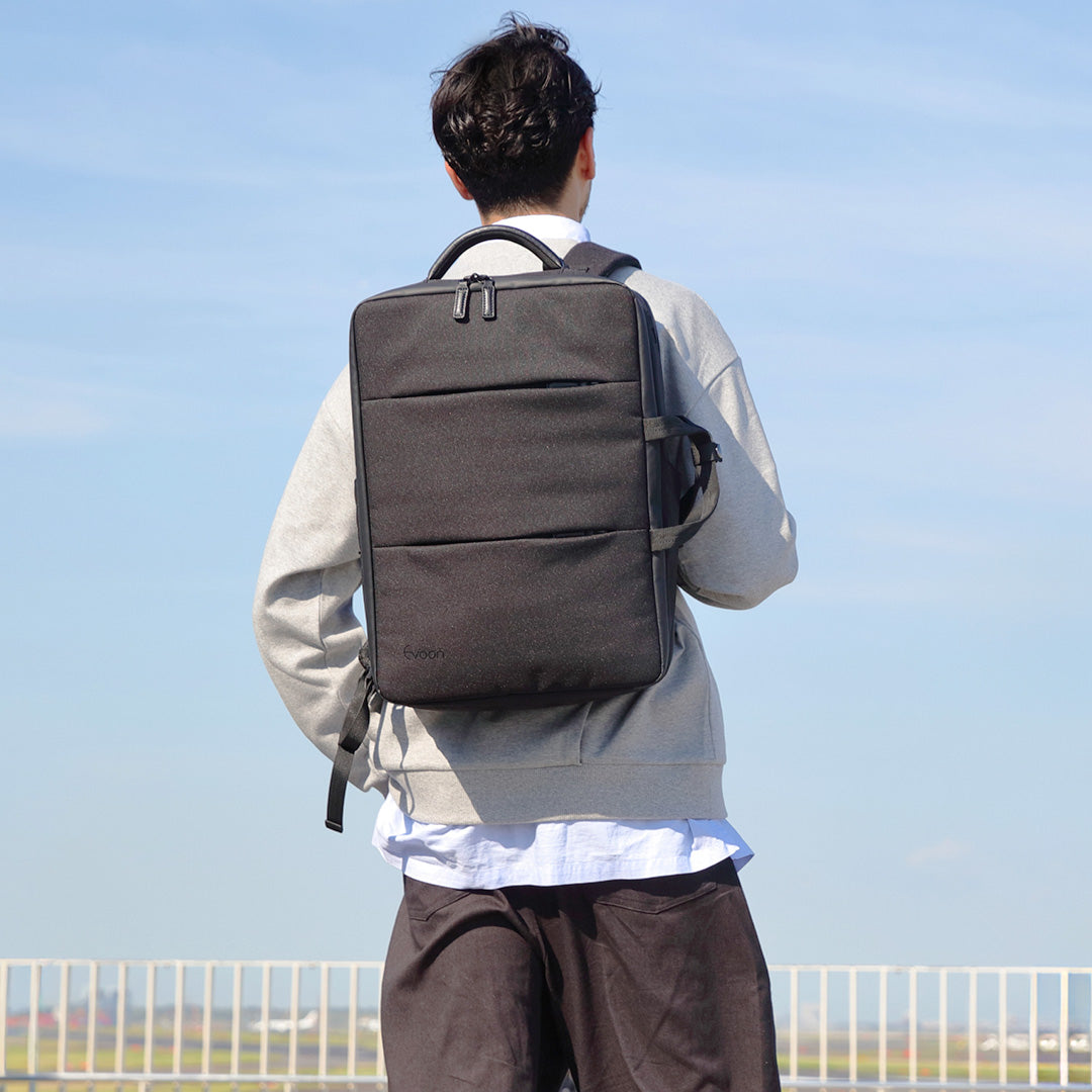 Evoon マルチビジネスリュック5.0・容量22L～拡張時35L【間も無く予約受付開始・12月下旬までに入荷予定】