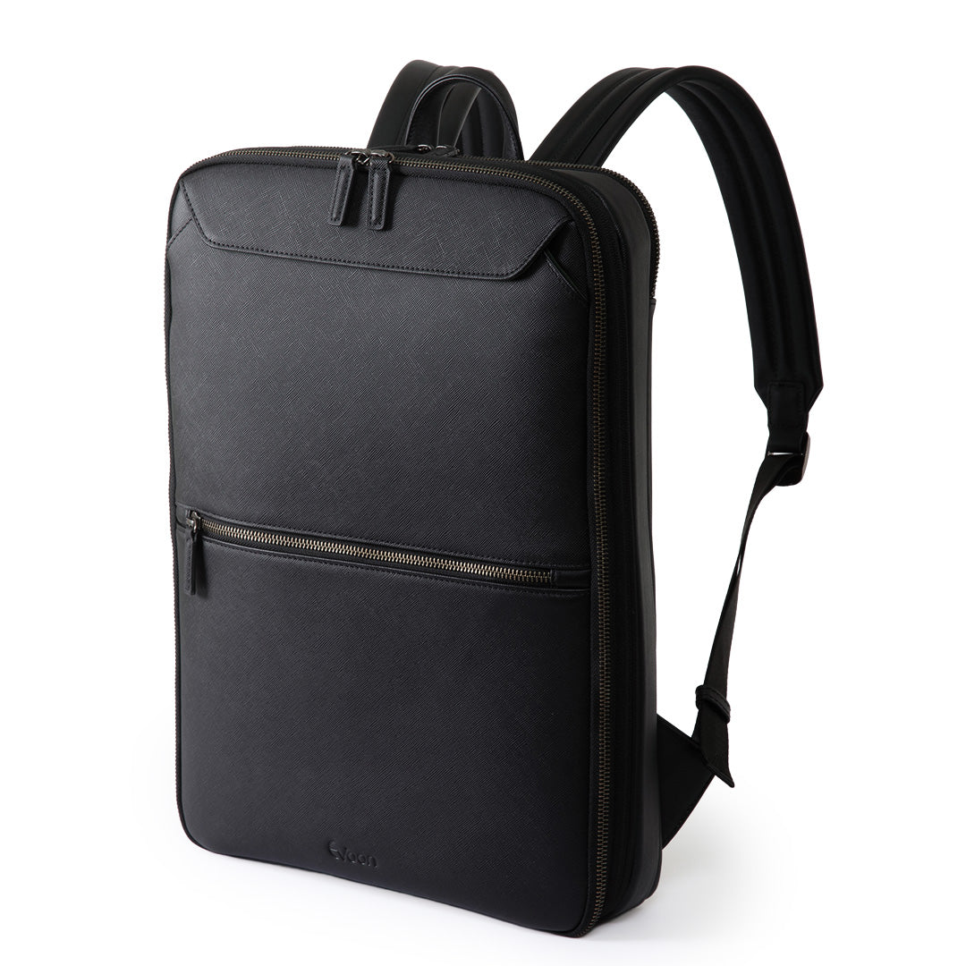 Evoon マルチビジネスリュックレザーSlim・容量11L～拡張時19L【間もなく予約受付開始・10月下旬までに入荷予定】