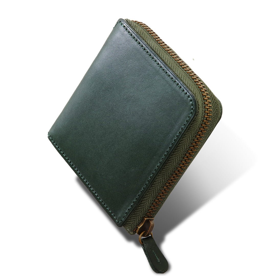 Evoon L字二つ折り財布 Vellda L-zip・ブラック/ブラウン/グリーン【送料無料・11月下旬までに入荷予定】 - Evoon
