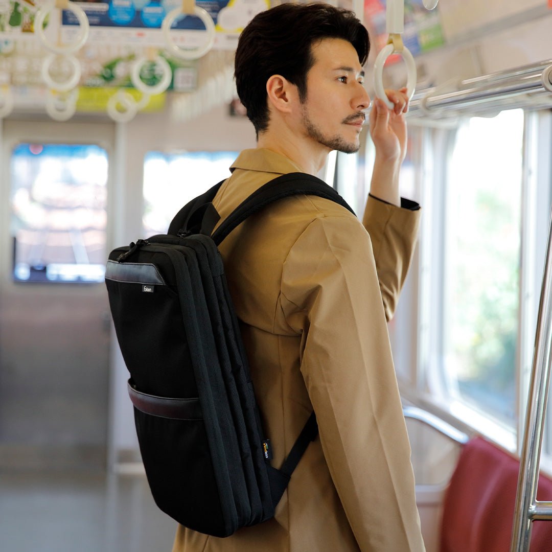 Evoon マルチビジネスリュックSlim・ブラック・容量15L～拡張時22L【送料無料・3月上旬までに入荷予定】 - Evoon